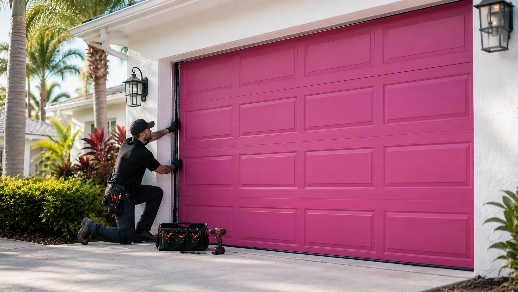 Tell us what’s wrong - Newark garage door service
