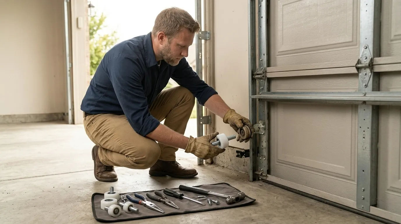 Commercial roll-up garage door