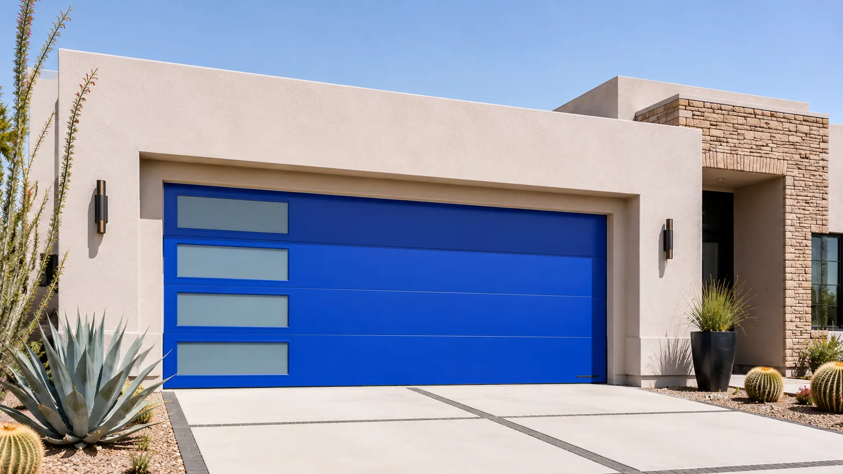 New Garage Door Installation, Sized for Heath's 1970s Housing Stock