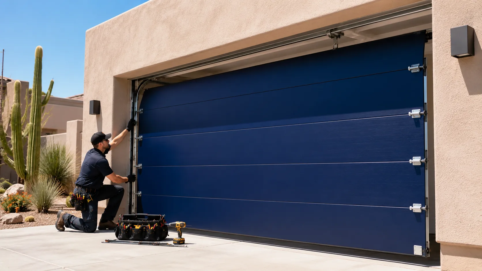 Garage Door Work Built Around Newark's Houses